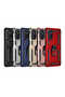 Galaxy M52 Case Camera Protector Magnetic Stand Tank Protection - 6