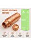 100% Handcrafted Hammered Pure Copper Bottle 950ml with FREE Cleaning Brush & Canvas Bag - 2