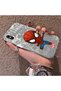 iPhone XS Compatible Spider Man Patterned Silicone Edge Hard Back Case Couple Phone Case - 2