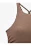 Slim Fit Strapless Sports Bra with Back Detail and Covered Straps - 7