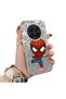 Tecno Camon 40 Premier 5g Compatible Spider Man Patterned Silicone Edge Hard Back Case Couple Phone Case