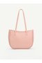 Pink Shk341 Faux Leather, Zippered, Wallet Charm Gift, Women's Hand, Arm and Shoulder Bag - 4