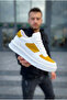 Zrk-X8 High Quality Thick Sole White Yellow Suede Casual Men's Sneaker
