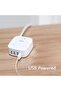 مروحة مكتبية بمنفذ USB، مروحة هواء صغيرة محمولة بثلاث سرعات وهادئة، قابلة للدوران 360 درجة - 2