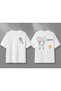Unisex Oversize Tennis Printed T-Shirt 100% Cotton Tennis Themed Comfortable Fit Short Sleeve T-Shirt