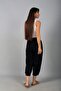 Women's Modal Trousers with Elastic Waist, Pockets and Cuffed Legs - 4