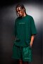 Men's Green Ethereal Embroidered Above-Knee Shorts - 2