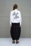 White Slogan Long Sleeve Shirt 18231 - 6