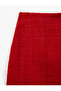 Slim Fit A-Line Tweed Mini Skirt - 7