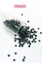 Cast Glass Sand Beads Large Size (6/0) 4 mm - 60 Grams - Black - Bnc120