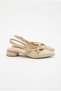 129-2301 Satin Sequins and Buckle Detailed 2.5 cm Heel Height Women's Shoes - 3
