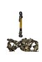 Gladiator Beaded Keychain Mustard Yellow Knitted