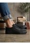 Mhly104 Lace-Up Black Stitched High Comfort Sole Casual Men's Shoes - 5