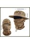 Men's sun hat with scarf one size outdoor sports/fishing. - 3