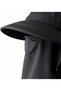 Dark grey outdoor sun hat, 99% UV protection, neck and face - detachable, breathable, suitable for hiking, fishing gardening. - 2