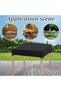 Dustproof and sun-protective garden patio furniture cover - square outdoor table folding picnic waterproof windproof Oxford cloth 90 x 10 cm black - 4