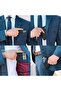 Card holder 8.3x0.5x10.5cm 4-slot ultra-thin minimalist wallet. - 2
