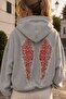 Wing Back Lace Wing Detail Sweatshirt - 4