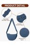 Hobos and Shoulder Bag, Crossbody Bag, for Women and Men, Adjustable Waist Bag, Small, School, Al - 5