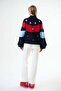 Apres Intarsia Knitted Cashmere Blend Oversize Turtleneck Sweater Multi - 5
