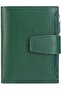 Women's wallet apple green soft leather card holder.