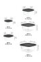 Set of 18 Square Food Storage Containers - Food Storage Containers Suitable for Freezer and Microwave Anthracite - 7