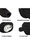Baby Hat and Glove Set - Warm Knitted Soft Winter Unisex Black Size M Suitable for babies 2-6 months old - 3