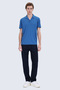 Indigo Regular Fit Apaş Collar T-Shirt - 2