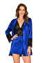 Aconcept Mi Velvet Robe & Nightgown Set 2-Piece - 1444 - (113445) Size L - 2