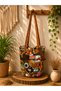 Korean Style Cute Bucket Bag with Dog Pattern Shoulder Bag and Handbag - 2