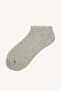 Women's Set of 5 Wavy Edge Ribbed Cotton Booties Socks E2119Axns - 3