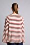 Crew Neck Striped Wide Long Sleeve T-Shirt I5382Ax26Au - 5