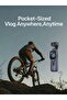 4K HD Vlogging Camera, Pocket Gimbal Camcorder with 1.72 inch Touch Screen, 330° Rotatable Portable Video Camera for Travel & Sports - 2