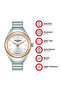 Analog Silver Dial Ring Watch - LC08357.530 - 4