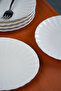 Derya platinum gilt 6-piece porcelain cake plate set 19 cm - dessert and presentation plate - 6