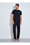 Men Black Graphic Print Relaxed Fit Pyjama Set - 2