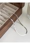 Silver Herringbone Necklace and Bracelet Set - 5