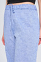 Women's Comfortable Cut Solid Color Trousers with Side Slits - 4
