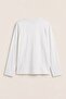 Women's Long Sleeve T-Shirt with Camera Print in White – Stretchy Fabric, Comfortable Fit, Crew Neck - 2