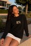 Women's Long Sleeve T-Shirt with Camera Print in Black – Stretchy Fabric, Comfortable Fit, Crew Neck - 3