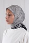Hexagonal Patterned Soft Scarf Black - 7