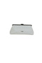 Duki Daso White Women's Clip-On Portfolio and Handbag |   Summer T8387 White with Single Compartment and Pocket