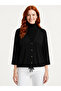 Women's Comfortable Cut Black Knitwear Cardigan