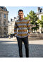 Long Sleeve Circle Patterned Cotton Fabric Regular Fit Men's Shirt - 2