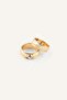 Women's Stone Detailed Multi-Ring Set of 5 I1350Axns - 3