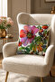Decorative Floral Pattern Throw Pillow Cover Set - Modern Living Room and Sofa Decor, Set of 4 (Double-Sided) - 2