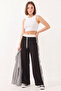 Women's Black Trousers with Decorative Details - 8