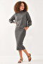 Women's Double Knitwear Anthracite Set - 6