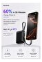 Mini Power Bank 10000mAh, Built-in USB-C and Lightning Cable, 22.5W PD Fast Charging, 3 Ports - 3
