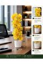 Artificial Yellow Decorative Plant Tree with Small Seramic Pot, 33CM - 4